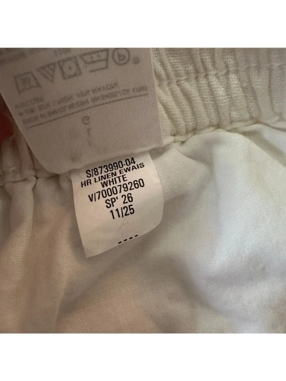 NWT Banana Republic Factory 2026 White Linen Blend Shorts Women's LARGE - Picture 4 of 8